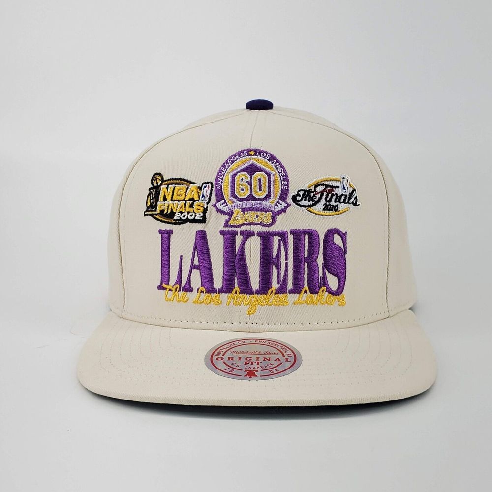 Mitchell & Ness NBA Los Angeles Lakers Reframe Retro Cap Snapback‎ Beige Cap